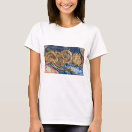 Camiseta Vincent van Gogh - Cuatro girasoles cortados