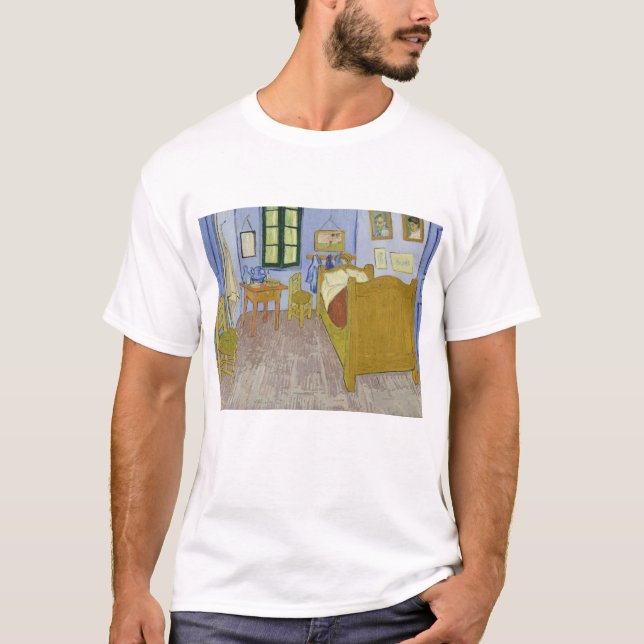 Camiseta Vincent Van Gogh, dormitorio en Arles, tercera ver (Anverso)