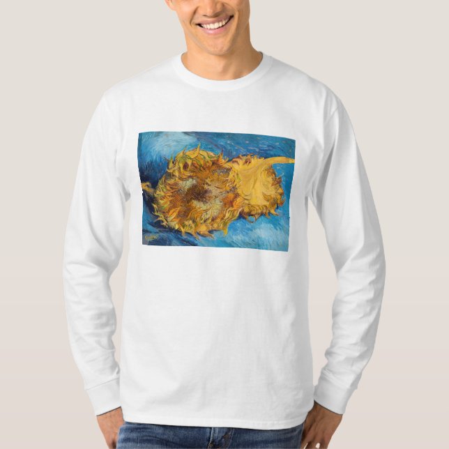 Camiseta Vincent van Gogh - Dos girasoles cortados (Anverso)
