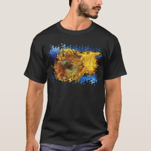 Camiseta Vincent Van Gogh - Dos Girasoles Cortados - Arte F