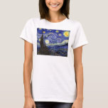 Camiseta Vincent Van Gogh - El Bella Artes de la Noche Star<br><div class="desc">Vincent Van Gogh es la noche estrellada. Aceite sobre lienzo de 1889, noche estrellada se pintó mientras Van Gogh estaba en el asilo en Saint-Remy, Francia, y es considerado una de sus mejores obras maestras. Aunque es una escena nocturna, fue pintada durante el día y representa las vistas desde la...</div>