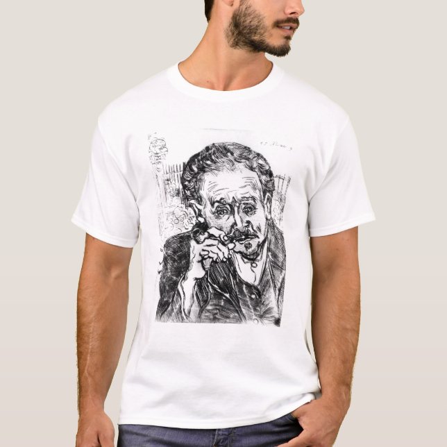 Camiseta Vincent van Gogh el | el hombre con el tubo (Anverso)
