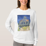 Camiseta Vincent van Gogh el | la iglesia en el<br><div class="desc">La iglesia en el Auvers-sur-Oise,  el 1890% el pipe% por la ubicación del arte de Vincent van Gogh el |: Musee d'Orsay,  número de colección holandés de la imagen del artista el | de París,  Francia el |: XIR33823</div>