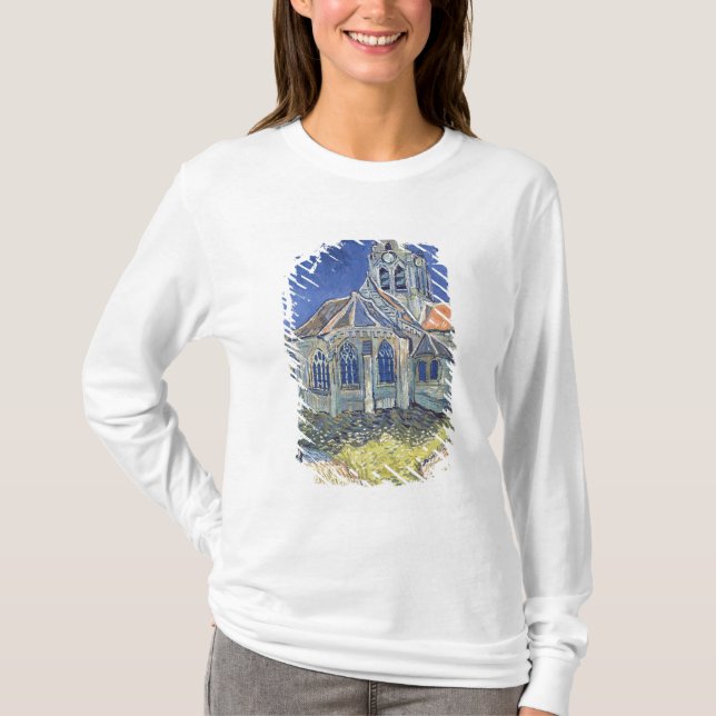 Camiseta Vincent van Gogh el | la iglesia en el (Anverso)