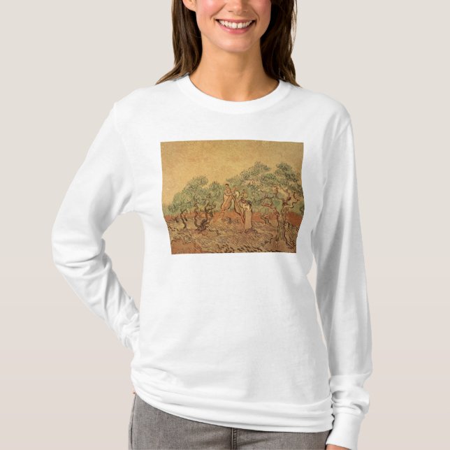 Camiseta Vincent van Gogh| El Olivar, 1889 (Anverso)
