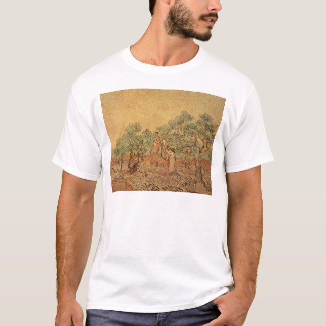Camiseta Vincent van Gogh| El Olivar, 1889 (Anverso)