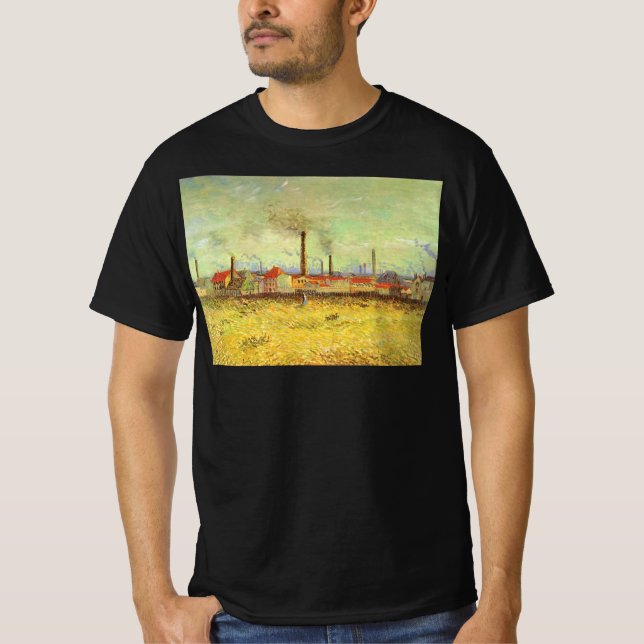 Camiseta Vincent van Gogh - Fábricas de Asnieres (Anverso)