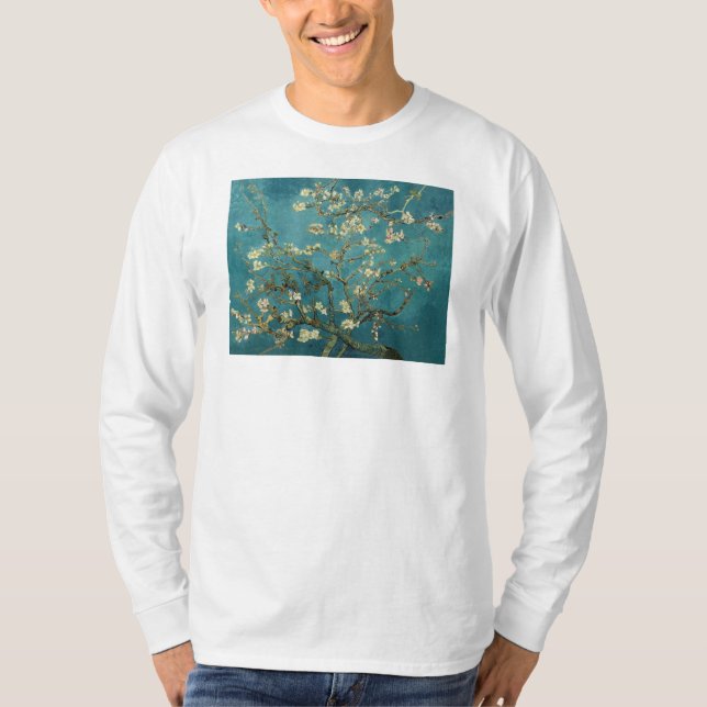 Camiseta Vincent Van Gogh - Floreciente árbol de almendros (Anverso)