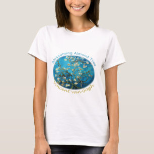 Camiseta Vincent van Gogh, floreciente árbol de almendros