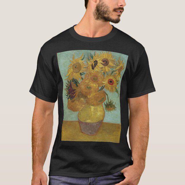 Camiseta Vincent Van Gogh - Girasoles (Anverso)
