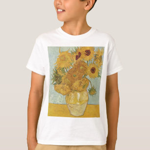 Camiseta Vincent van Gogh - girasoles - arte floral