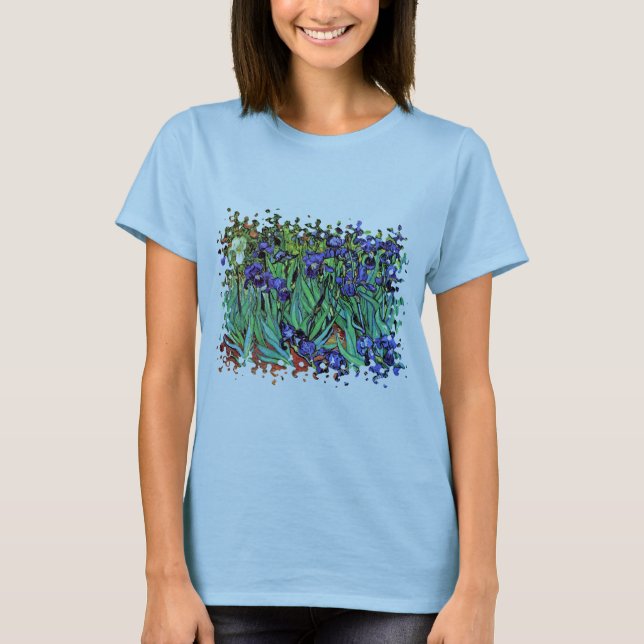 Camiseta Vincent Van Gogh - Irises - Bella Artes de los ama (Anverso)