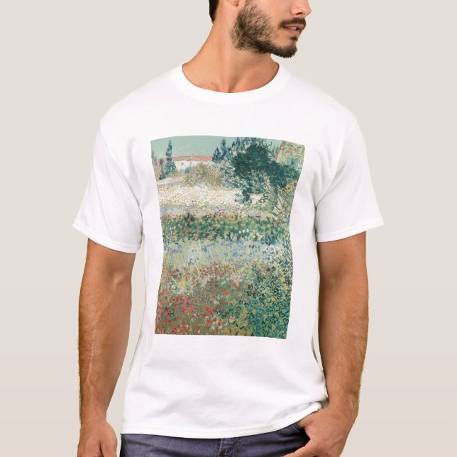 Camiseta Vincent van Gogh | Jardín en Bloom, Arles, 1888 (Anverso)