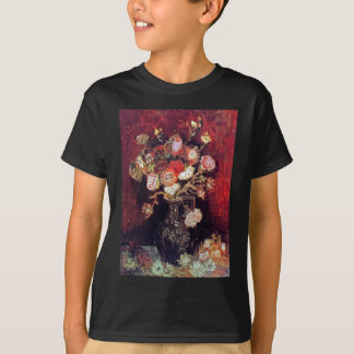 Camiseta Vincent Van Gogh - Jarrón con ásteres y flox