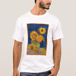 Camiseta Vincent van Gogh - Jarrón con cinco girasoles