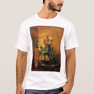 Camiseta Vincent Van Gogh - Jarrón con Claveles Arte Fino