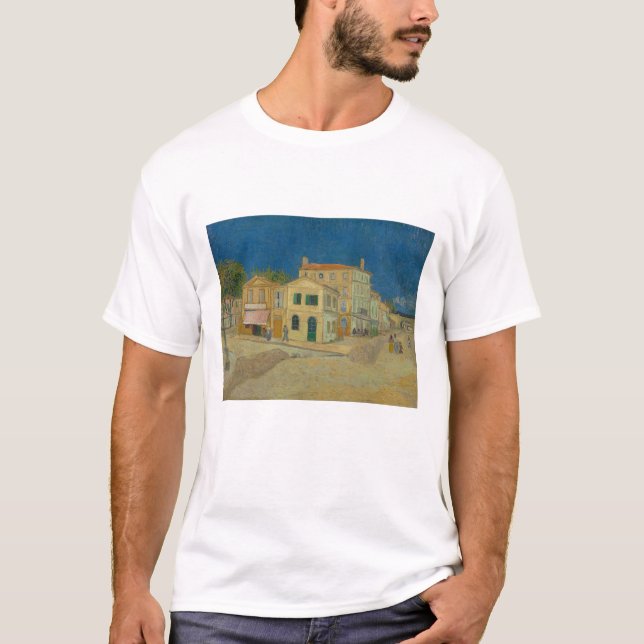 Camiseta Vincent Van Gogh, La Casa Amarilla, La Calle (Anverso)