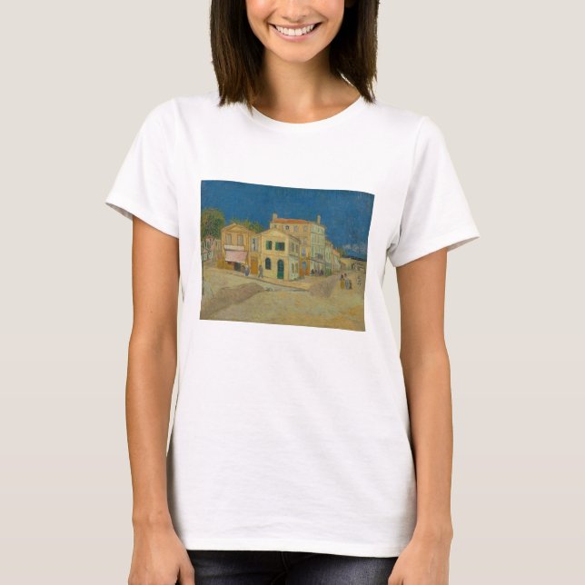 Camiseta Vincent Van Gogh, La Casa Amarilla, La Calle (Anverso)