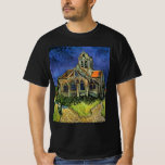 Camiseta Vincent van Gogh - La Iglesia de Auvers<br><div class="desc">La Iglesia de Auvers (1890) de Vincent van Gogh es una pintura religiosa de la arquitectura del arte del arte de la época del Impresionismo. Una mujer camina por un camino hacia la capilla del pueblo con hermosas vidrieras. Una escena de la arquitectura de la vida cotidiana. Sobre el artista:...</div>