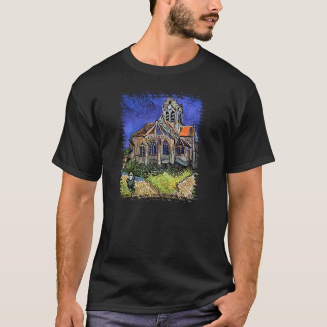Camiseta Vincent Van Gogh - La Iglesia en Auvers (Anverso)