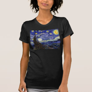 Camiseta Vincent Van Gogh - La Noche Estrellada Arte Fino