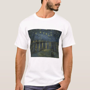Camiseta Vincent Van Gogh, La noche estrellada sobre el Ród