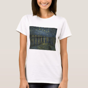 Camiseta Vincent Van Gogh, La noche estrellada sobre el Ród