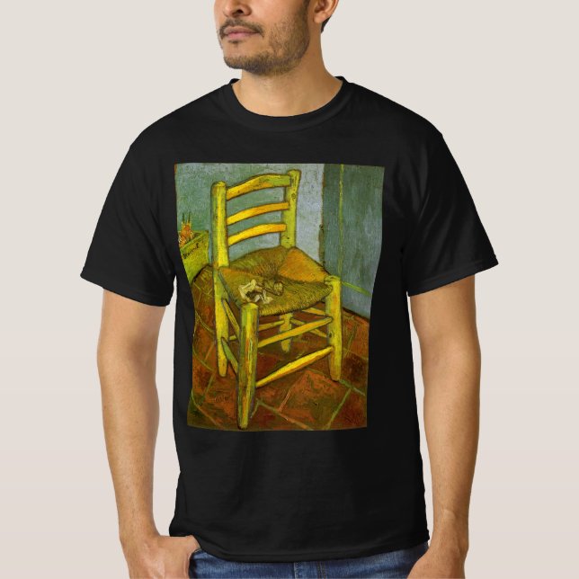 Camiseta Vincent van Gogh - La silla de Vincent con su pipa (Anverso)