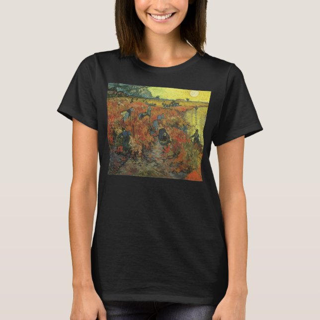 Camiseta Vincent van Gogh - La viña roja (Anverso)