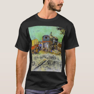 Camiseta Vincent van gogh- las caravanas - campo gitano