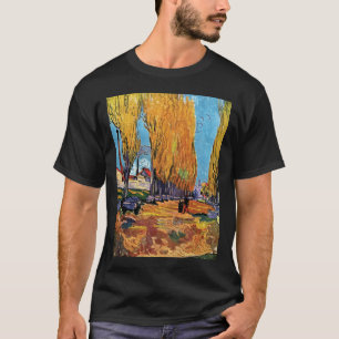 Camiseta Vincent Van Gogh - Les Alyscamps Paisaje de otoño