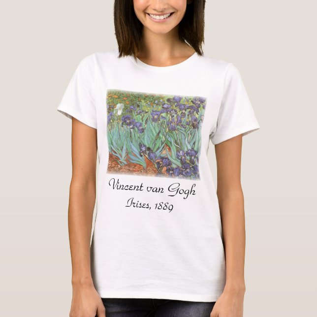Camiseta Vincent van Gogh - Lirios (Anverso)