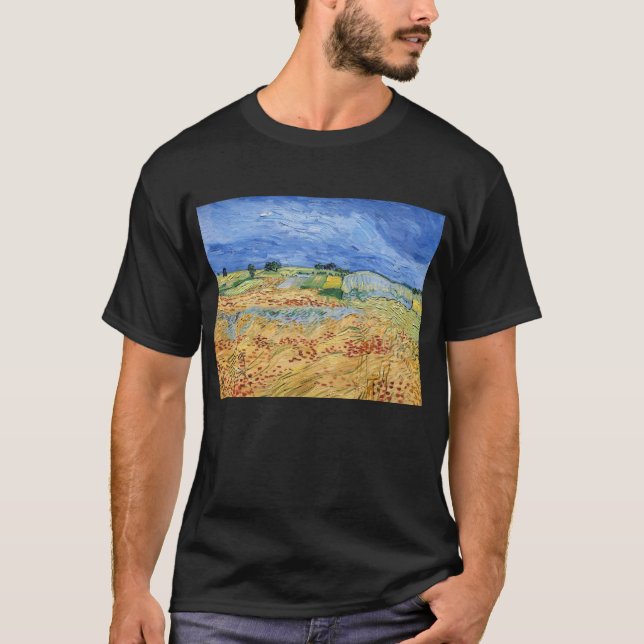 Camiseta Vincent van Gogh - Los campos / Llanura en Auvers (Anverso)