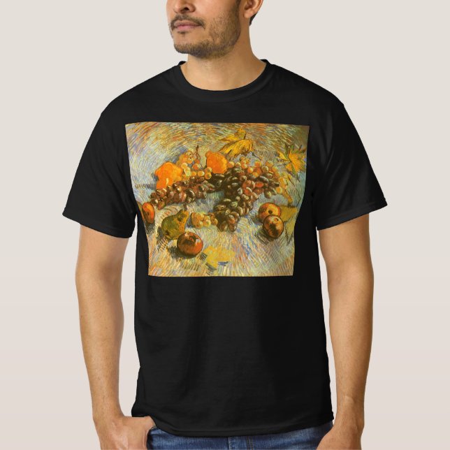 Camiseta Vincent van Gogh - Manzanas, orejas, lémulos, uvas (Anverso)