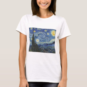 Camiseta Vincent van Gogh  Noche estrellada, junio de 1889