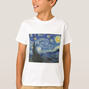 Camiseta Vincent van Gogh Noche estrellada, junio de 1889