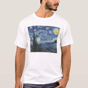 Camiseta Vincent van Gogh Noche estrellada, junio de 1889