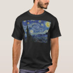 Camiseta Vincent Van Gogh - Noche estrellada. Pintura de ar<br><div class="desc">Vincent Van Gogh - Pintura nocturna estrellada.
Arte clásico de uno de los pintores más famosos del mundo.
¡Hermosos colores y remolinos!</div>