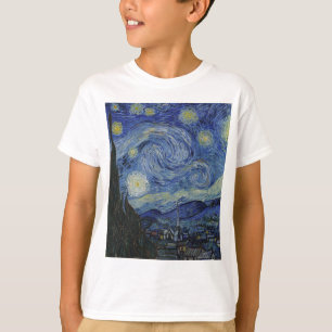 Camiseta Vincent Van Gogh - Noche estrellada. Pintura de ar