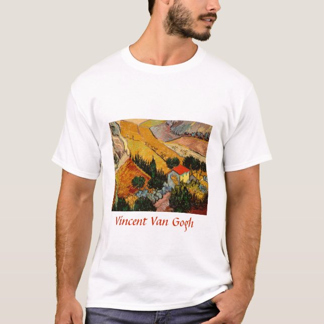 Camiseta Vincent van Gogh - Paisaje, Casa y Payaso (Anverso)