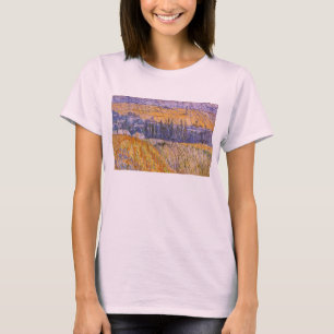 Camiseta Vincent van Gogh - Paisaje en Auvers bajo la lluvi