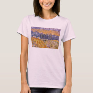 Camiseta Vincent van Gogh - Paisaje en Auvers bajo la lluvi