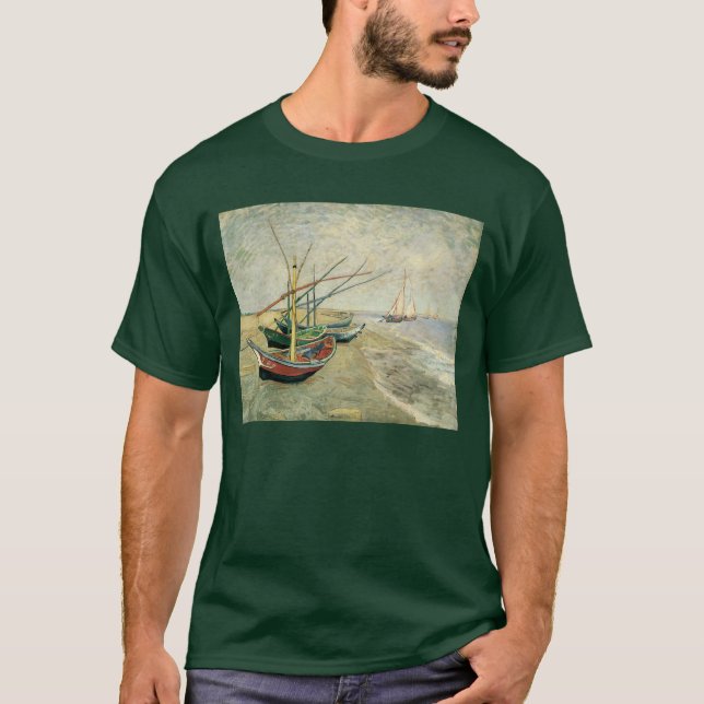 Camiseta Vincent van Gogh - Pescadores en la playa (Anverso)