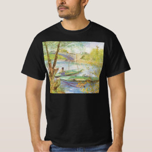 Camiseta Vincent van Gogh Pescando en primavera, Pont de Cl