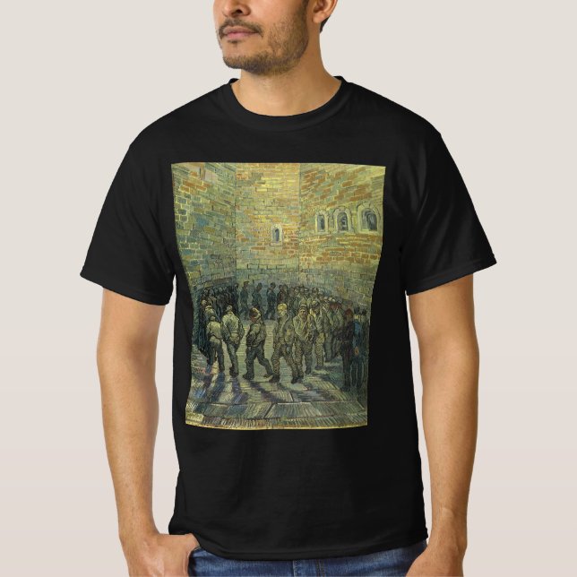 Camiseta Vincent van Gogh - Prisioneros ejercitándose (Anverso)