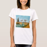 Camiseta Vincent van Gogh - Puente Langlois en Arles #3<br><div class="desc">El puente Langlois en Arles - Vincent van Gogh,  Oil on Canvas,  1888,  Arles</div>