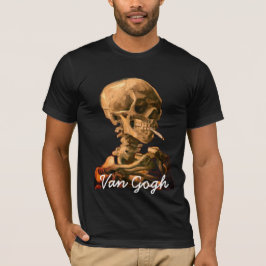 Camiseta Vincent van Gogh que fuma el cráneo