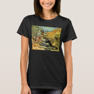 Camiseta Vincent van Gogh Road en Saint-Remy, figura femeni