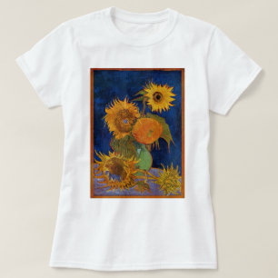 Camiseta Vincent van Gogh Six Sunflowers GalleryBella Artes