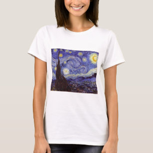 Camiseta Vincent Van Gogh Starry Night Vintage Bella Artes